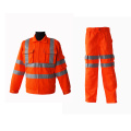 High visibility work suits for industrial workers